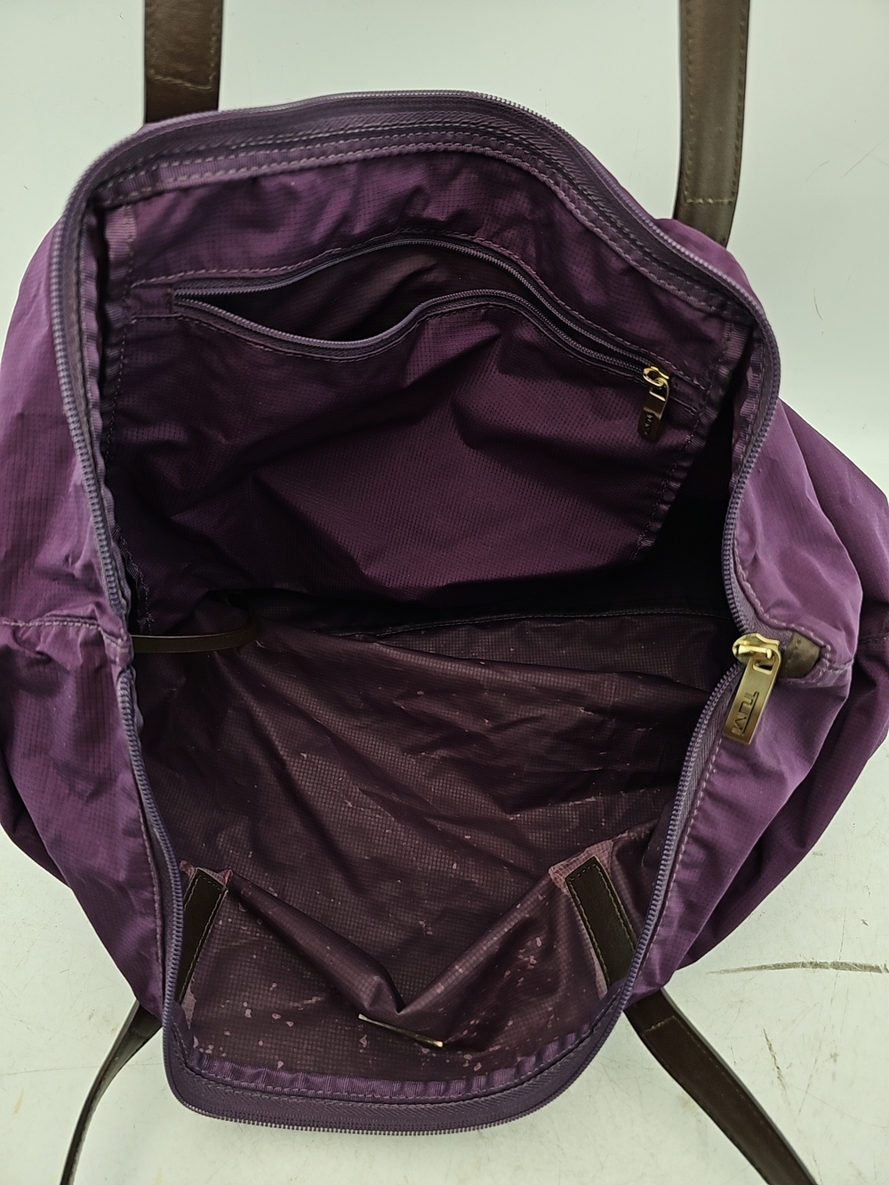 TUMI Purple Nylon Tote Bag - Picture 2 of 5
